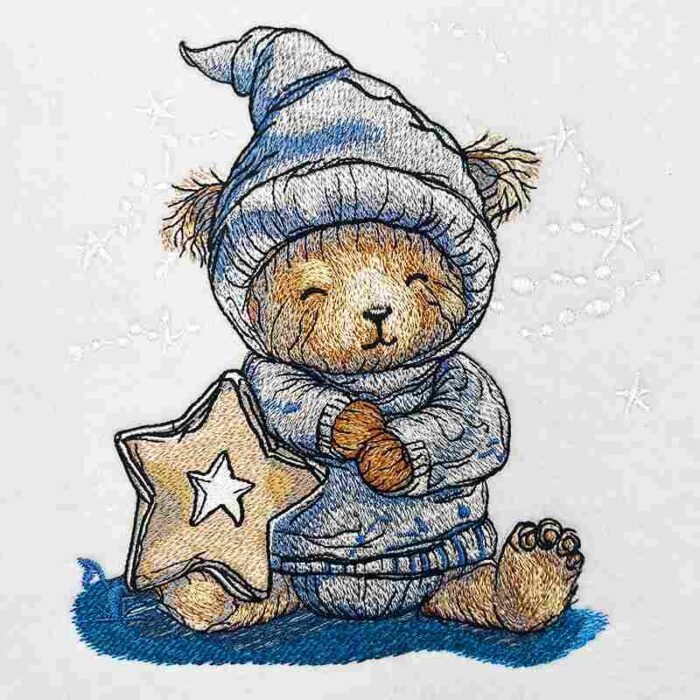 Sleeping Bear 8a embroidery design