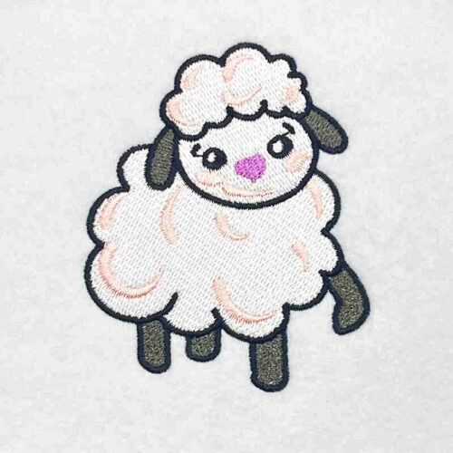 sheep embroidery design