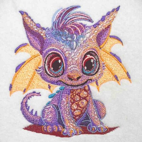 EL Baby Dragon 2 embroidery design