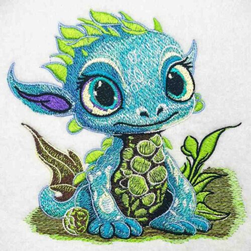 EL Baby Dragon 8 embroidery design